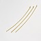 Brass Eye Pin, Golden, 81mm, Hole: 2mm, Pin: 0.8mm, about 1500pcs/500g