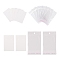 200Pcs 2 Style Cardboard Display Cards and OPP Cellophane Bags, for Necklace and Earring, White, 9x6cm, 100pcs/style