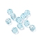 K9 Glass Imitation Austrian Crystal Beads, Faceted, Round, Light Sky Blue, 4mm, Hole: 1mm