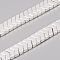 Electroplated Non-magnetic Synthetic Hematite Beads Strands, Arrow, Silver Plated, 5.5x8x3mm, Hole: 1mm, about 114pcs/Strand, 16.14 inch(41cm)