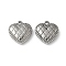 304 Stainless Steel Pendants, Heart, Stainless Steel Color, 15.5x15x4.5mm, Hole: 1.6mm