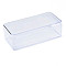 Rectangle Polystyrene Bead Storage Container, with Cover, for Jewelry Beads Small Accessories, Clear, 175x85x56mm