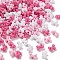 Opaque Acrylic Beads, Bowknot, Hot Pink, 7.5x10x5.5mm, Hole: 1.6mm, 2631pcs/500g