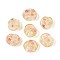 Handmade Lampwork Beads, Rose, Moccasin, 10.5~12x12~13x6~6.5mm, Hole: 1.2~1.4mm