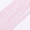 Transparent Glass Beads Strands, Faceted, Rondelle, Lavender Blush, 2.5x1.5~2mm, Hole: 0.5mm, about 152~168pcs/strand, 11.5~12.5cm