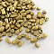 Plated Acrylic Beads, Mixed Style, Golden Plated, 8~17x4~11x4~11mm, Hole: 1~3mm