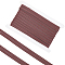 20 Yards Polyester Non-Slip Silicone Gripper Band, Flat Elastic Cord, for Garment Sewing Accessories, Rosy Brown, 10mm
