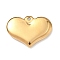 304 Stainless Steel Pendants, Heart, Ion Plating(IP), Golden, 20.5x28.5x4.5mm, Hole: 2mm