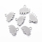 Tarnish Resistant 304 Stainless Steel Charms, Stamping Blank Tag, Elephant, Stainless Steel Color, 10x12x0.8mm, Hole: 1.2mm