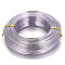 Round Anodized Aluminum Wire, Bendable Metal Craft Wire, for DIY Jewelry Craft Making, Lilac, 7 Gauge, 3.5mm, 20m/500g(65.6 Feet/500g)