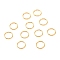 Brass Open Jump Rings, Long-Lasting Plated, Long-Lasting Plated, Round Ring, Real 18K Gold Plated, 20 Gauge, 8x0.8mm, Inner Diameter: 6.4mm