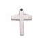 Non-Tarnish 201 Stainless Steel Pendants, Laser Cut, Cross, Stainless Steel Color, 19.5x14.5x2mm, Hole: 1.6mm