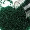 TOHO 15/0 Round Beads, Japanese Seed Beads, (939F) Transparent Frost Green Emerald, 1.5mm, Hole: 0.7mm, about 3000pcs/10g