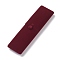 Velvet Necklace Box, Double Flip Cover, for Showcase Jewelry Display Necklace Storage Box, Rectangle, Dark Red, 23x6.1x4cm