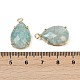 Граненые подвески из натурального амазонита G-K347-05G-06-3