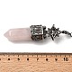 Маятники для биолокации из натурального розового кварца с огранкой в виде пули G-B149-14AS-08-3