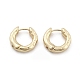 Латунь обруч серьги для женщин EJEW-M071-02G-01-1