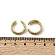 Тройные серьги-каффы в форме буквы С из латуни EJEW-L261-018G-5