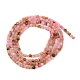 Нити бусин из натурального перуанского розового опала&nbsp;G-F798-A01-01B-3