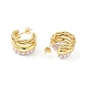 Толстая латунная серьга-гвоздик EJEW-C056-03G-2
