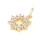 Покрытие стойки латунь микропаве прозрачные подвески из кубического циркония KK-Z060-20G-2