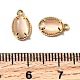 Овальные латунные подвески KK-D024-01D-G-3
