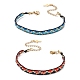 2шт. браслеты из стеклянных бусин ручной работы для женщин BJEW-MZ00158-4