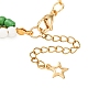 Рождественские браслеты с подвесками из сплава и эмали BJEW-JB12482-02-4