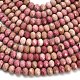 Природные родонит бисер нитей G-Z111-A15-01-4