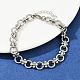 Браслеты из звеньевой цепи из нержавеющей стали 304 BJEW-H207-01B-P-1