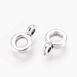 Бейлы тибетского стиля, бейлы, античное серебро, без свинца и без кадмия, 6.5 мм диаметром, толстый 2 мм , отверстие : 2 мм, внутренний диаметр: 3 мм