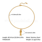 Европейские ожерелья с подвеской в виде рыбы из нержавеющей стали WY0433-1