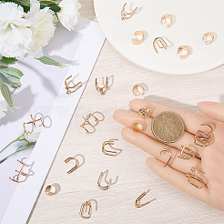 6 шт. 6 стиля аксессуаров для волос из сплава со стразами&nbsp;EJEW-WH20005-003G