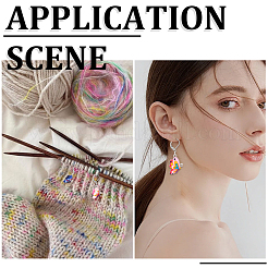 1 набор эмалевых маркеров стежков-подвесок в виде бабочек HJEW-SC0001-60