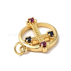 Стойки обшивки латунь микро проложить Циркон подвеску KK-H431-19G