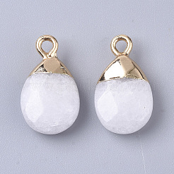 Натурального белого нефрита подвески&nbsp;G-S359-017J