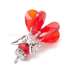 7шт 7 цвета стеклянные подвески&nbsp;PALLOY-MZ00743