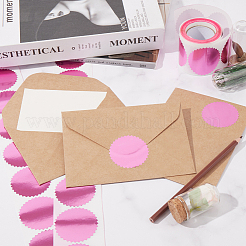 Бумажные самоклеящиеся пустые наклейки с зубчатыми краями&nbsp;DIY-WH0504-151F