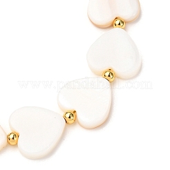 Женские браслеты из ракушек и жемчуга из бисера BJEW-JB12424