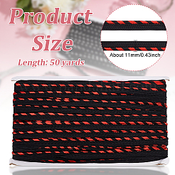 50 ярд полиэстеровой синели с пушистой плетеной отделкой для губ OCOR-WH0070-154B