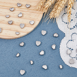 24 шт. 4 бусины из нержавеющей стали 304 STAS-DC0014-50