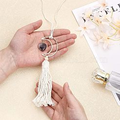 Подвеска из натурального необработанного розового кварца&nbsp;HJEW-WH0043-18A