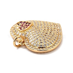 Латунные микро проложить кубического циркония подвески KK-E015-22G