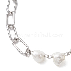 Ожерелье с подвеской в форме сердца из нержавеющей стали 201&nbsp;NJEW-JN05704