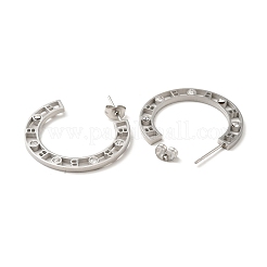 Серьги-гвоздики с кристаллами и стразами STAS-H175-28P