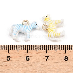 Эмалевые подвески из сплава зебры&nbsp;ENAM-P264-05G