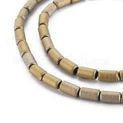 Гальванопластика матовые непрозрачные стеклянные бусины нити&nbsp;EGLA-T008-026-C02