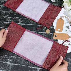 Мешочки для хранения винных бутылок из джутовой ткани ABAG-WH20018-15A