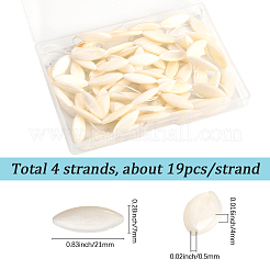 4 нити натуральных ракушечных бусин нити SHEL-SC0001-83