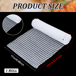 Пластиковая плиссированная отделочная ткань с рюшами для украшения сумки для платья DIY-WH0568-54D